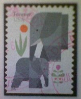 United States, Scott #5714, Used(o) Booklet, 2022, Elephants, (60¢) Forever - Gebraucht