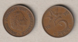 00165) Niederlande, 5 Cent 1975 - 1948-1980 : Juliana