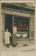 37 TOURS - ETABLISSEMENT DE TOURAINE EPICERIE - 20 RUE BRETONNEUX - CPA PHOTO - RARE - Tours