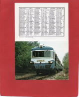 CALENDRIER  1980---SNCF--Autorail Spécial C.O.P.E.F.--voir 2 Scans - Petit Format : 1971-80