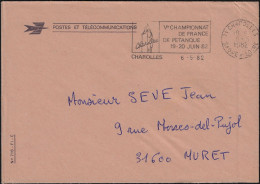 France 1982. Championnat De France De Pétanque, Charolles, Saône-et-Loire - Boule/Pétanque