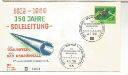 ALEMANIA BONN 1969 TRANSPORTE TUBO SALMUERA - Autres (Terre)