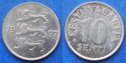 ESTONIA - 10 Senti 1997 KM# 22 Kroon Coinage (1991- 2010) - Edelweiss Coins - Estonie