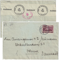 SUÈDE / SWEDEN 1941 Facit.244 35 öre Violet-carmine On (Danish) Censored Cover From SÖDERHAMN To ODENSE, Denmark - Brieven En Documenten