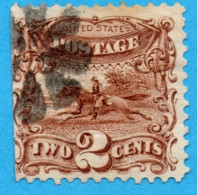 USA N° 30 (YT) Ou 113 (SCOTT) POST HORSE AND RIDER GRILLE EN RELIEF DENTELE SUR 3 COTES  PHOTOS R/V - Used Stamps