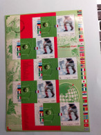 Planche Timbres 2002 Champions Du Monde Football - Feuilles Complètes