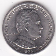 Monaco . 1 Franc 1974 Rainier III, En Nickel - 1960-2001 Francos Nuevos