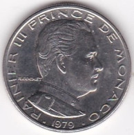Monaco . 1 Franc 1979 Rainier III, En Nickel - 1960-2001 Neue Francs