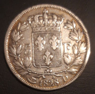 France - 5 Francs Charles X - 1828 D Lyon - 5 Francs