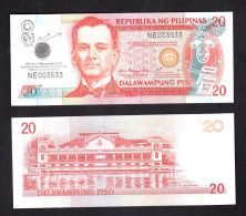 FILIPPINE 20 PISO 2005  PIK 182H FDS - Philippines