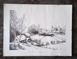 Kluisbergen Ets Kwaremont Door Paul Boonaert - Etchings