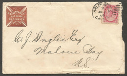 1900 Hardware Merchant Advertising Cover 2c Numeral Duplex Halifax Nova Scotia W B Arthur - Storia Postale