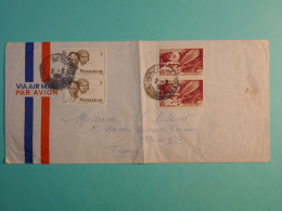 DH21  MADAGASCAR   BELLE LETTRE  1951 TANANA A PARIS FRANCE+PAIRE DE TP++AFF. INTERESSANT++++ - Storia Postale