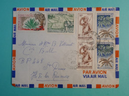 DH21  MADAGASCAR   BELLE LETTRE  1961 TANANA A  ST DENIS REUNION FRANCE+++AFF. INTERESSANT++++ - Briefe U. Dokumente