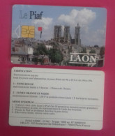 Carte De Stationnement Le PIAF LAON  AISNE  02  RARE...1000 Ex - Parkeerkaarten