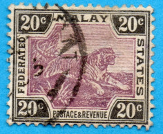 MALAISIE FEDERATED MALAY STATES N° 21 (YT) COTE YT 2008 =  18,50 EUROS - Federated Malay States