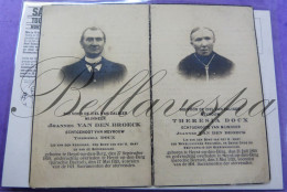Joannes VAN DEN BROECK 1858 Heist Op De Berg(Beersel)   &  Theresia DOCK 1859 Beiden Overleden Mei 1929 - Décès