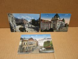 BUCAREST (Roumanie) 3 Cartes Vues Diverses Rues - Roumanie