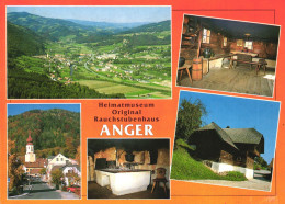 ANGER, STYRIA, MULTIPLE VIEWS, ARCHITECTURE, CHURCH, CAR, MUSEUM, PANORAMA, AUSTRIA, POSTCARD - Anger