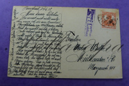 Mülhausen  25-05-1918 Bruchsal Feldpost  1914-1918 Aan Maria Weiller - Guerre 1914-18