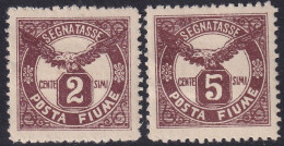 Fiume 1919 Sc J13-4 Sa 13-4 Postage Due Set MH* - Fiume