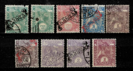 Ethiopia 1894 - Emperor Menelik Stamps Lot - Ethiopie