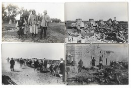 SYRIE Ensemble De 4 Cartes Photos Guerre 1925-29 Colonne Michaud Automitrailleuses Cadavres - Syria