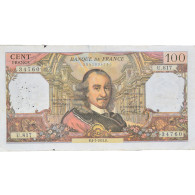 France, 100 Francs, Corneille, 1974, U.81734760, TB, Fayette:65.46, KM:149d - 100 F 1964-1979 ''Corneille''