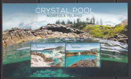 2018 Norfolk Island Crystal Pool Souvenir Sheet MNH - Norfolk Island