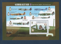 Gibraltar, **, Yv , Mi BL 103, SG MS 1425, Avion Spitfire, - Militaria