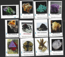 Nederland  2023 Mineralen  Minerals  Complete Jaargang Postfris/mnh/sans Charnier - Timbres Personnalisés