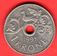 Norvegia - Norway - Norge - 1997 - 1 Krone - QFDC/aUNC - Come Da Foto - Noruega