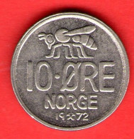 Norvegia - Norway - Norge - 1972 - 10 Øre - QFDC/aUNC - Come Da Foto - Norvegia