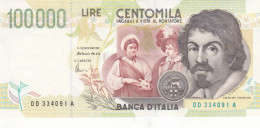 ITALY 100000 LIRE 1994 P- 117b AU/EF SERIES DD - Jordanië