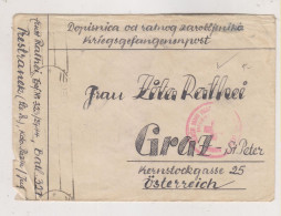 RUSSIA,  POW Cover To  Austria - Lettres & Documents