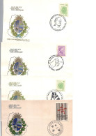 1987 John Paul II The Complete Lot Of FDC & Special Cancel For Visit To Uruguay 5 Covers - Papi