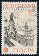 Pays-Bas 1978 Yv. N°1091 - Europa - Hôtel De Ville De Haarlen, église Saint-Bevon - Oblitéré - Gebruikt