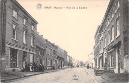 BELGIQUE - Hannut - Rue De La Station - Carte Postale Ancienne - Hannuit