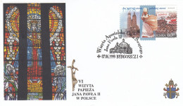 POLAND Cover 5-37,popes Travel 1999 - Papi