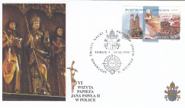 POLAND Cover 5-38,popes Travel 1999 - Papi