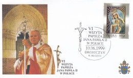 POLAND Cover 5-44,popes Travel 1999 - Papi