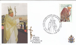 POLAND Cover 5-49,popes Travel 1999 - Papi