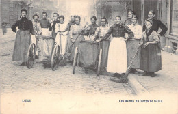 BELGIQUE - Liege - Les Dames Du Corps De Balai - Balayeuses - Carte Postale Ancienne - Liège