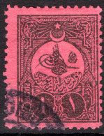 Turkey 1908 1pi Postage Due Perf 12 Fine Used. - Portomarken