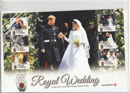 2018 New Zealand Royal Wedding Harry  VERY LARGE Miniature Sheet Of 6 MNH @ BELOW FACE VALUE - Unused Stamps
