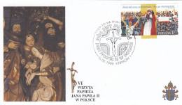 POLAND Cover 5-53,popes Travel 1999 - Papi