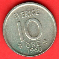 Svezia - Sverige - Sweden - 1960 - 10 Øre Ag - SPL/XF - Come Da Foto - Suède