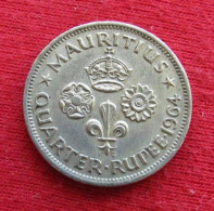 Mauritius 1/4 Rupee 1964 KM# 36 *VT Mauricia Maurice - Mauricio