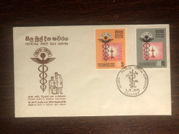 CEYLON SRI LANKA  FDC COVER 1970 YEAR MEDICAL SCHOOL HEALTH MEDICINE - Sri Lanka (Ceylan) (1948-...)