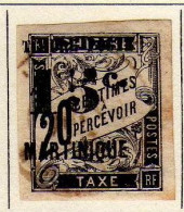 Martinique - (1891) - Timbre Taxe Des Colonies Surcharge 15 C. Sur 20 C.  Oblit - Gebruikt